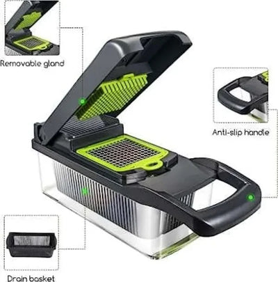 Shop-nest 12 In 1 Multifunctional Mandolin Slicer Cutter vegetable choppers