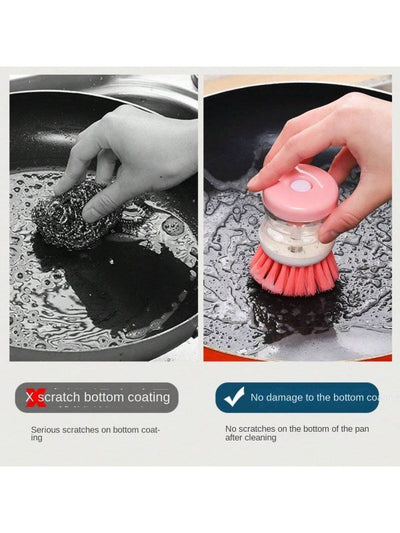 Shop-nest Mini Kitchen Liquid Dish Cleaning Brush | Scrubber Tool, Oil-resistant, Scrubbing Sponge Remove Stains (random Color)