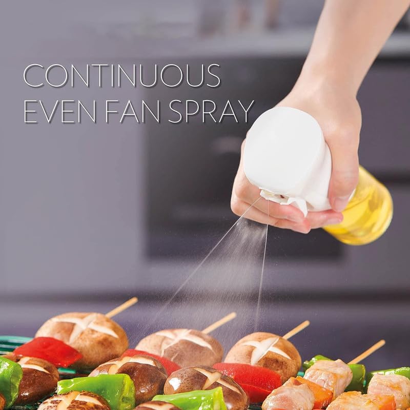 Shop-nest Oil Sprayer for Cooking Grilling BBQ Kitchen Tool Every Home Cook Oil Mister Healthier Cooking Experience Refillable Cooking Oil Sprayer Modernist Kitchen.