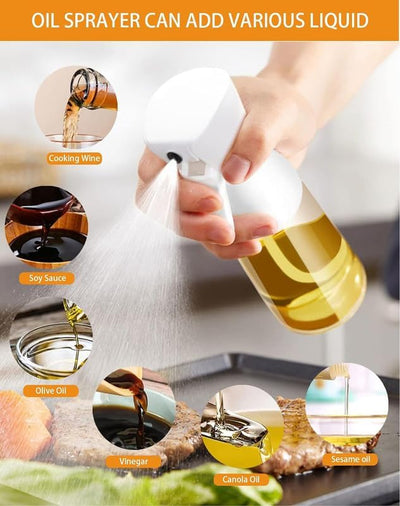 Shop-nest Oil Sprayer for Cooking Grilling BBQ Kitchen Tool Every Home Cook Oil Mister Healthier Cooking Experience Refillable Cooking Oil Sprayer Modernist Kitchen.