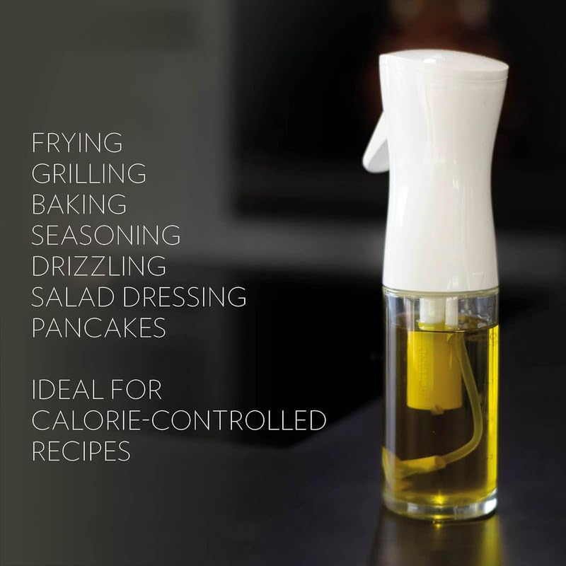 Shop-nest Oil Sprayer for Cooking Grilling BBQ Kitchen Tool Every Home Cook Oil Mister Healthier Cooking Experience Refillable Cooking Oil Sprayer Modernist Kitchen.