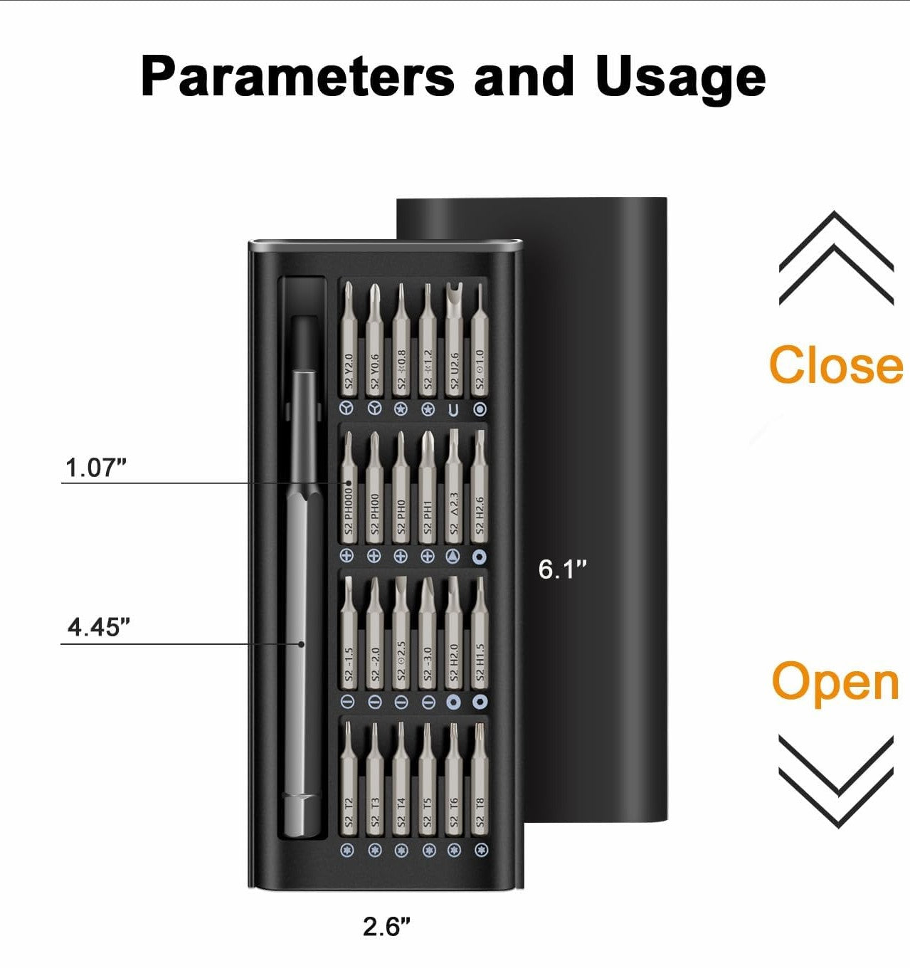 Shop-nest  24-in-1 Small Precision Screwdriver Set, Made of Premium S2 Steel, Professional Mini Magnetic Repair Tool Kit