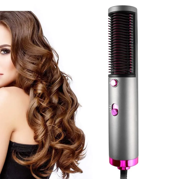 Shop-nest New Hot Air Hair Dryer Brush 3 In 1 Hair Blow Dryer Straightener Volumizer Negative Ion Styler Comb Kit For Wet Dry Hair