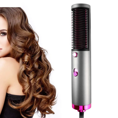 Shop-nest New Hot Air Hair Dryer Brush 3 In 1 Hair Blow Dryer Straightener Volumizer Negative Ion Styler Comb Kit For Wet Dry Hair