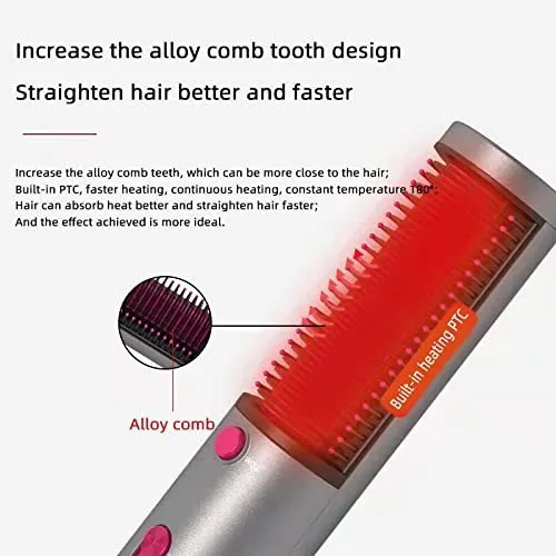 Shop-nest New Hot Air Hair Dryer Brush 3 In 1 Hair Blow Dryer Straightener Volumizer Negative Ion Styler Comb Kit For Wet Dry Hair