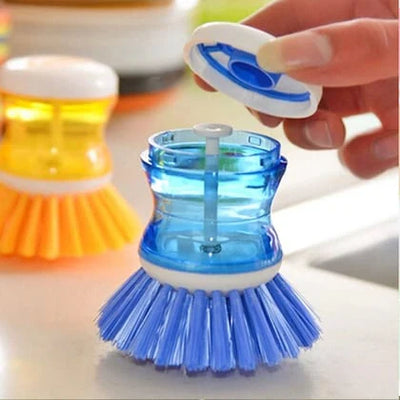 Shop-nest Mini Kitchen Liquid Dish Cleaning Brush | Scrubber Tool, Oil-resistant, Scrubbing Sponge Remove Stains (random Color)